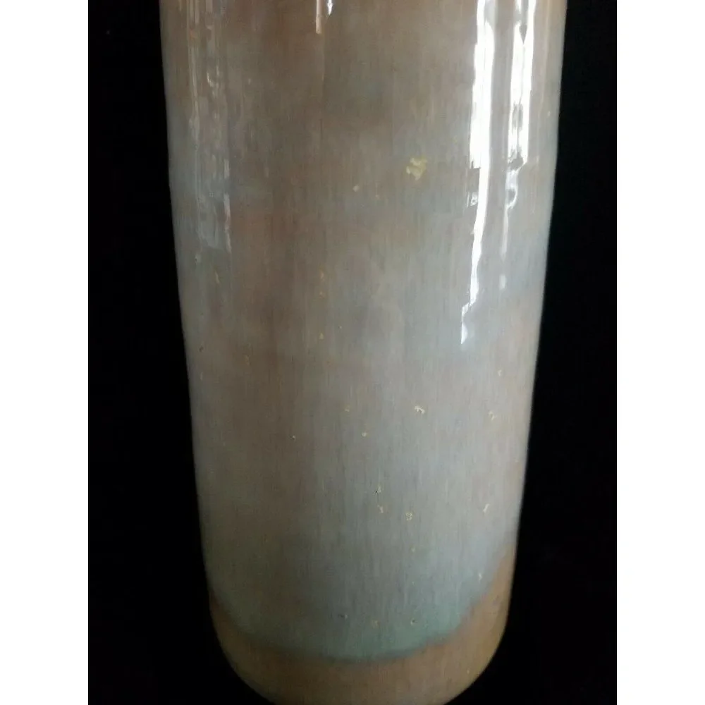 Zaalberg Holland Cylinder Vase Vintage mid century modern MCM Meindert Blue Tan